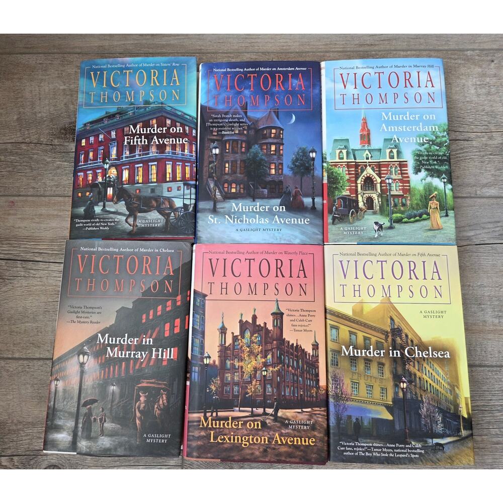 Lot of 6 Victoria‎ Thompson Gaslight Mystery Hardcover Books